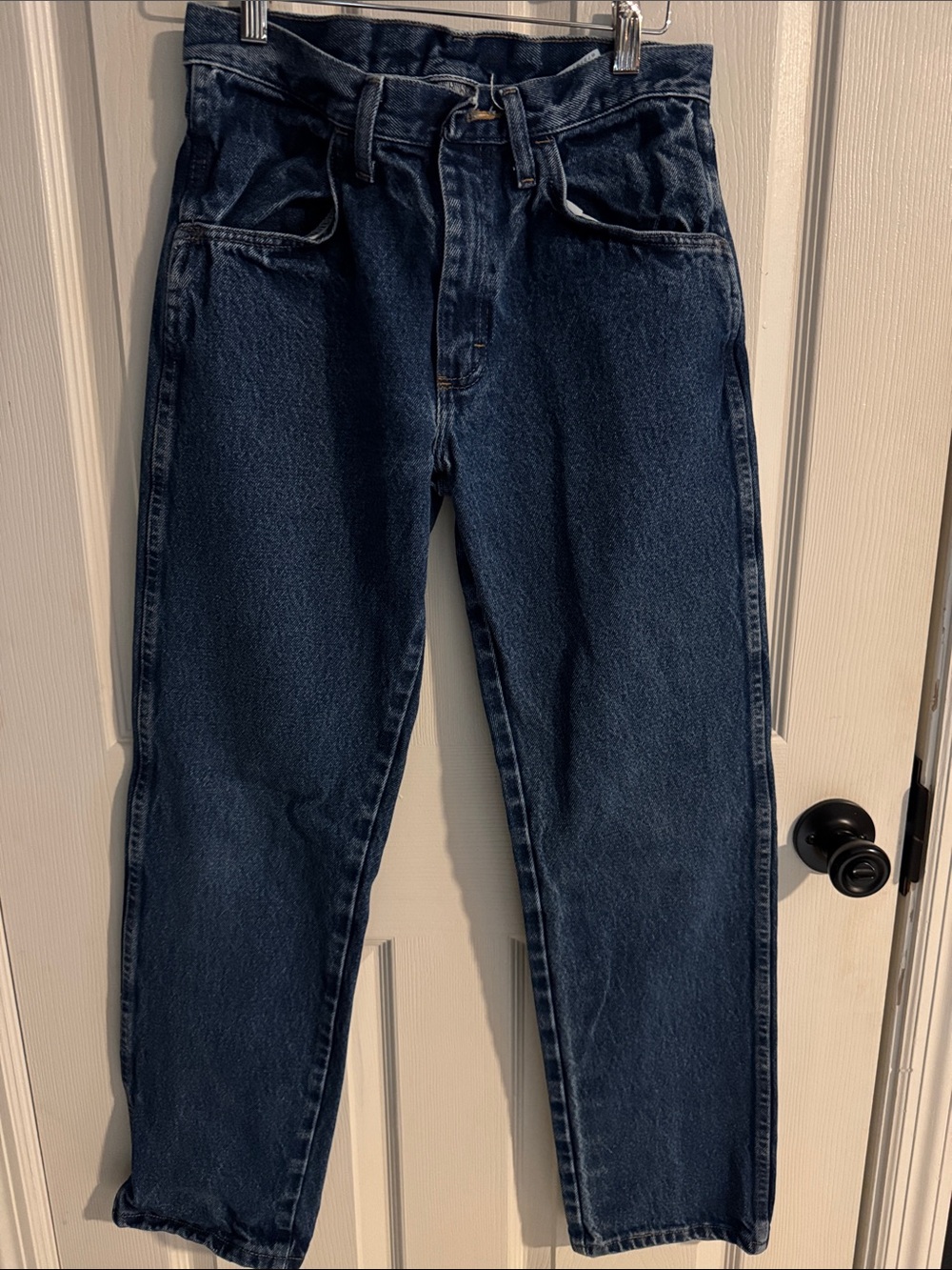 Classic Men's Vintage Rustler Dark Blue Denim Jeans